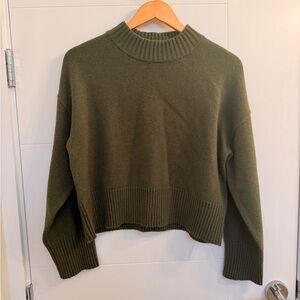 NWOT Plenty Forest Green Women's Mockneck Sweater